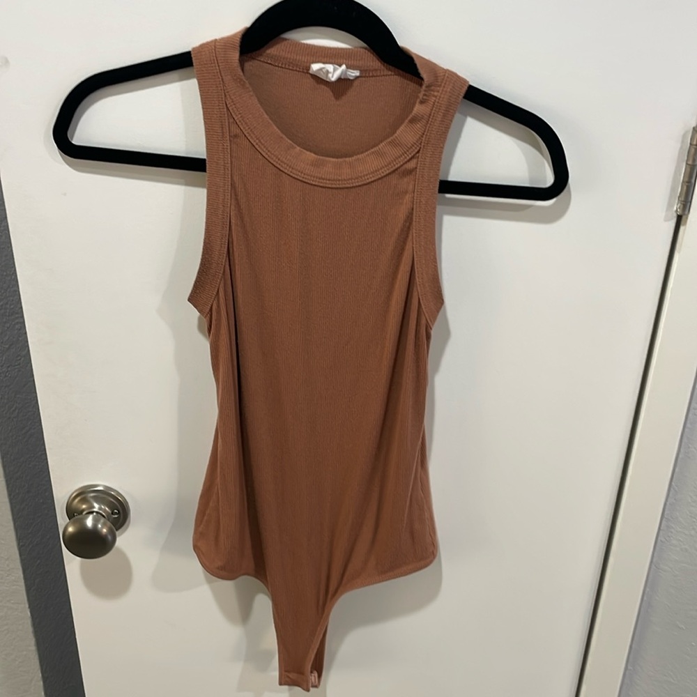 Clyque Kelly Bodysuit, Camel Medium